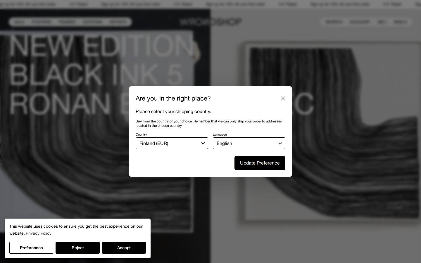 Wrong Shop homepage screenshot
