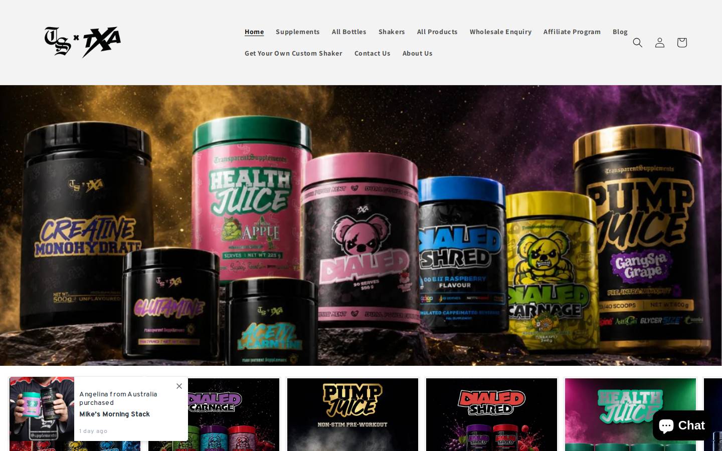 thexathletics.com.au homepage screenshot