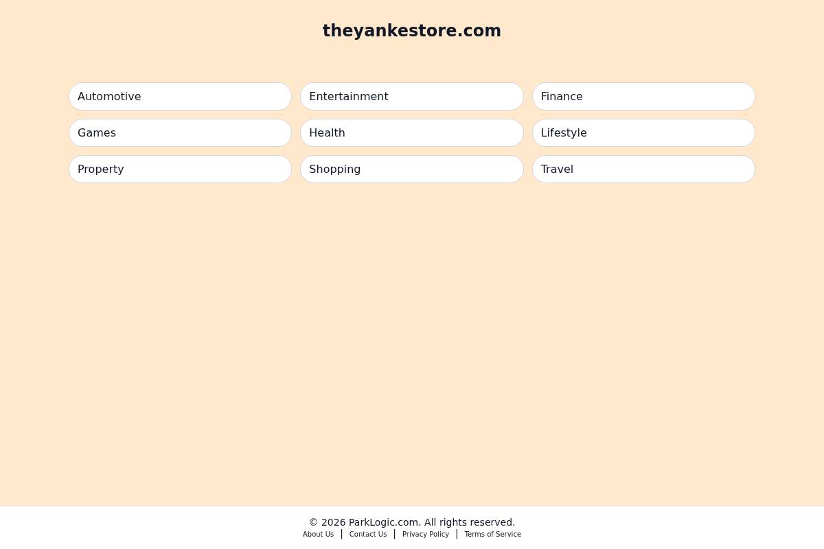 theyankestore.com homepage screenshot