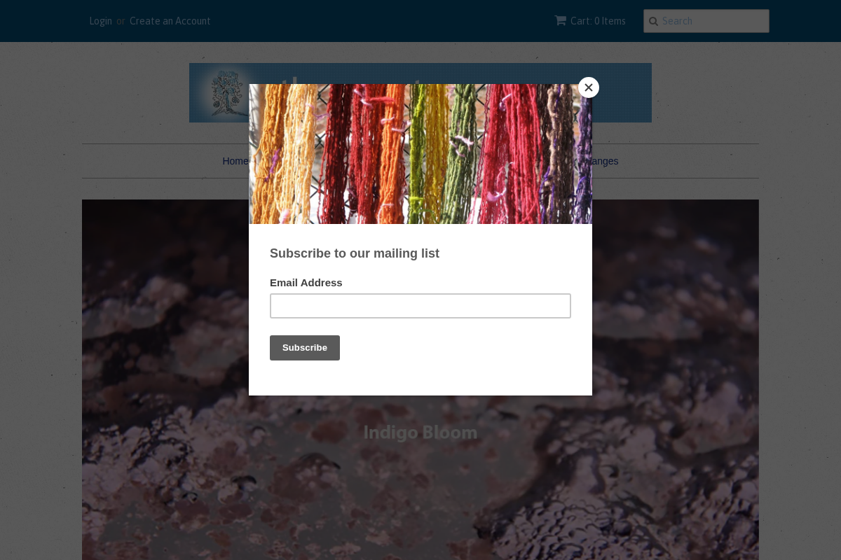 The Yarn Tree - fiber, yarn and natural dyes homepage screenshot