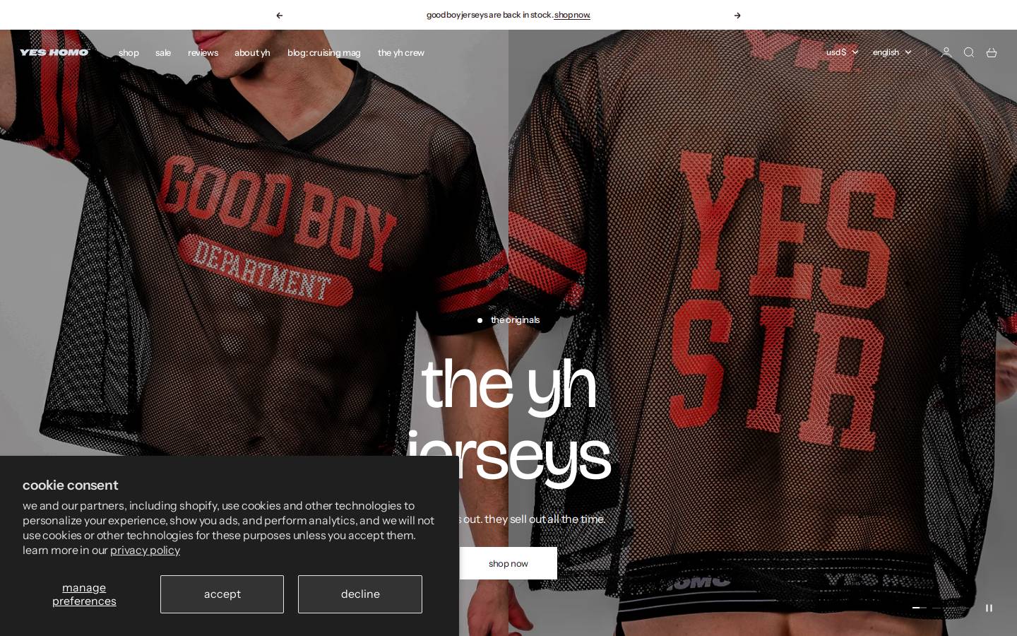 theyhcrew.com homepage screenshot