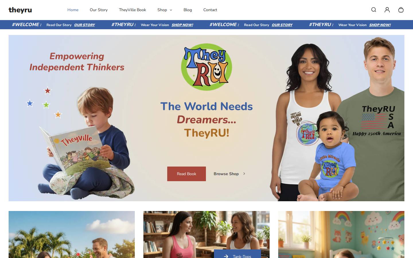 theyru.com homepage screenshot