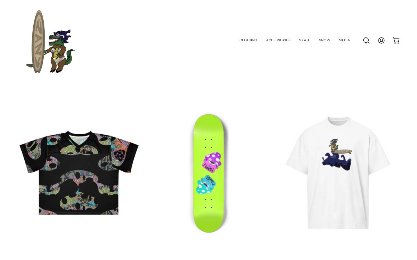 thezanystore.com homepage screenshot