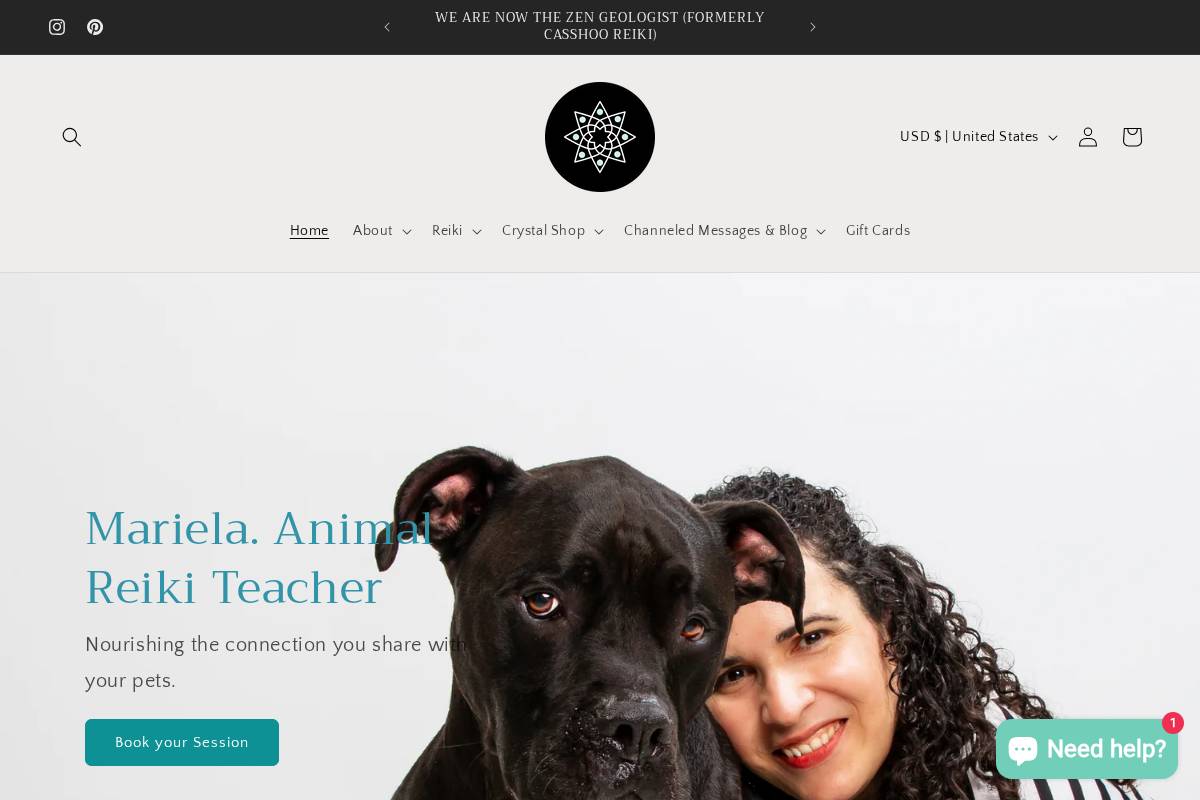 thezengeologist.com homepage screenshot