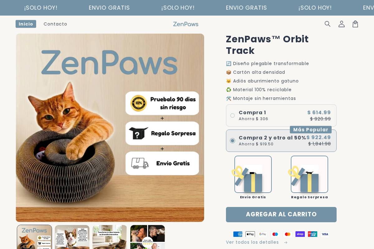 thezenpaws.store homepage screenshot