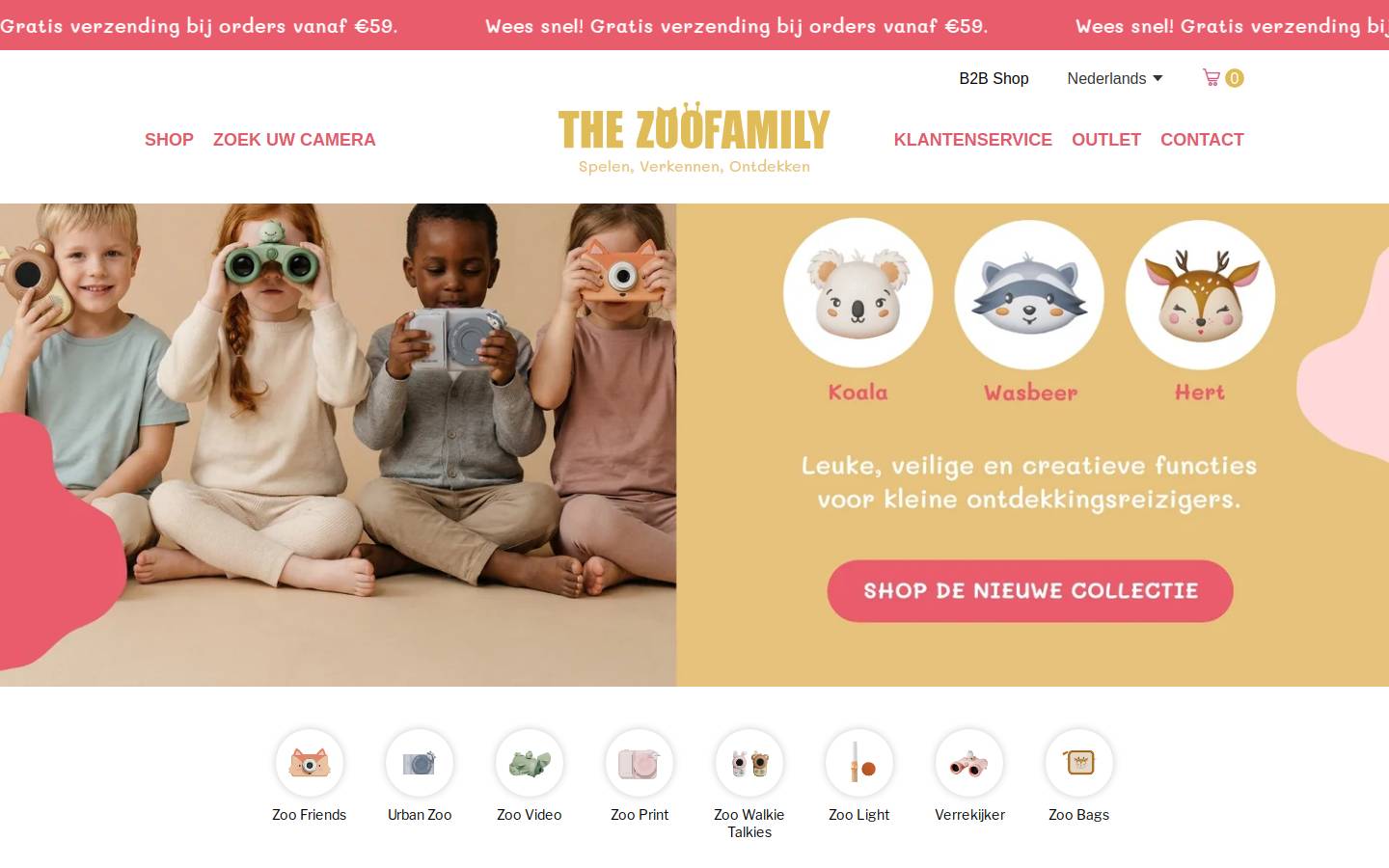 Thezoofamily homepage screenshot
