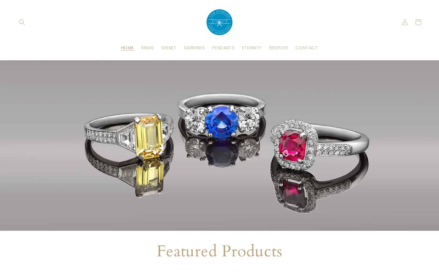 thfinejewellery.com homepage screenshot