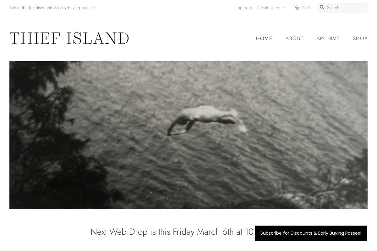 thiefisland.com homepage screenshot