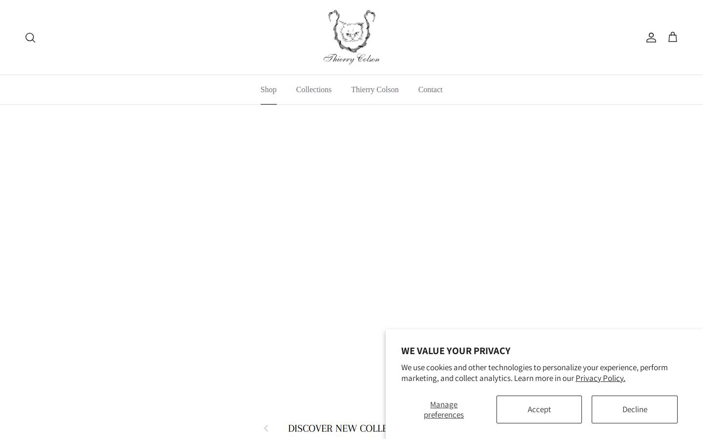 thierrycolson.com homepage screenshot