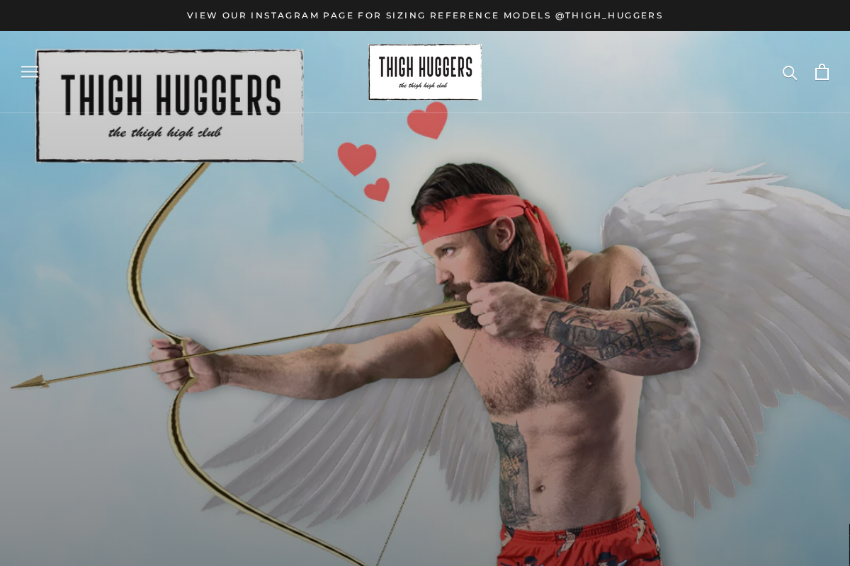 thighhuggers homepage screenshot