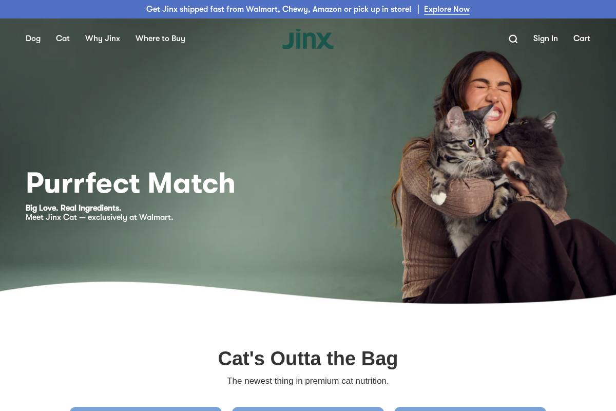 thinkjinx.com homepage screenshot