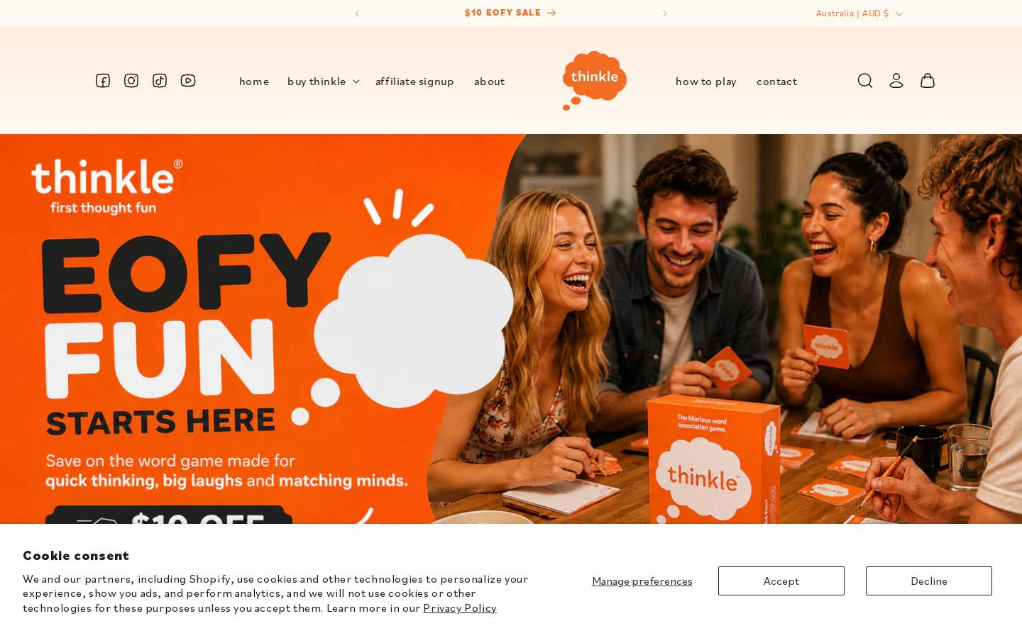 thinkle.com.au homepage screenshot