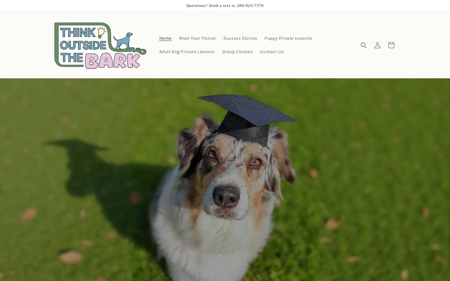 thinkoutsidethebark.ca homepage screenshot
