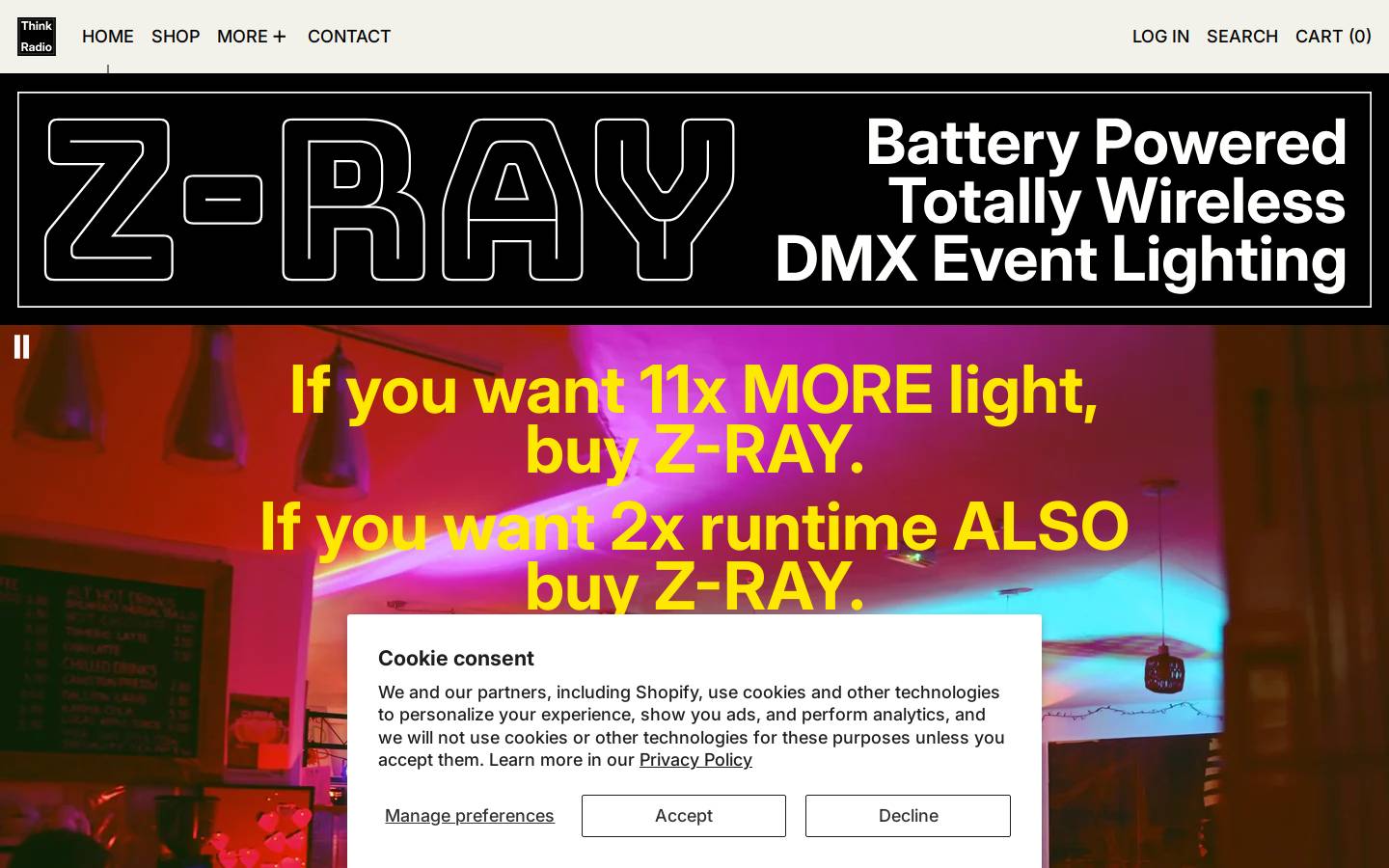 thinkrad.io homepage screenshot