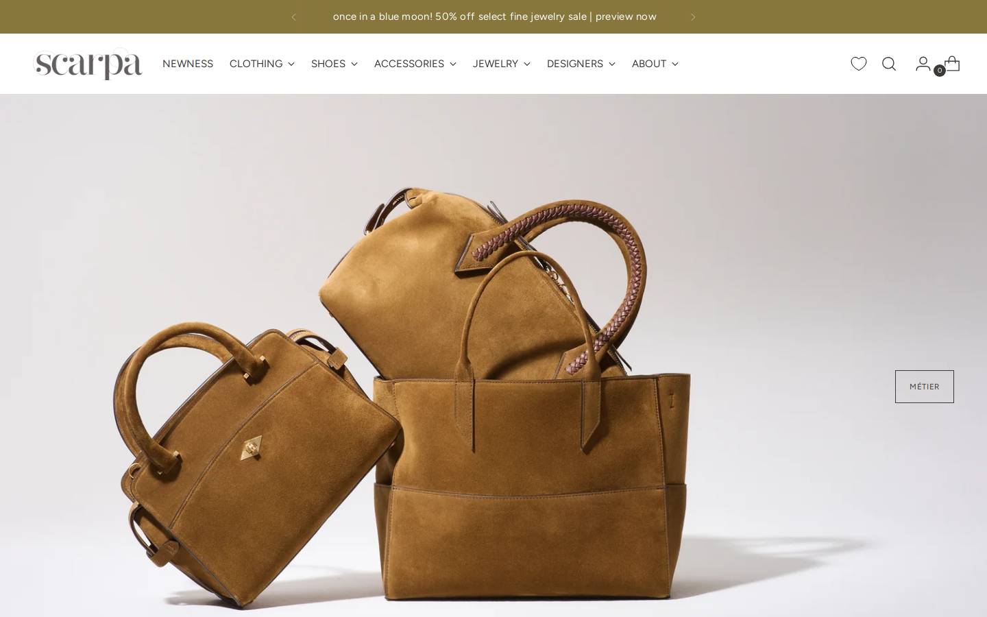thinkscarpa.com homepage screenshot