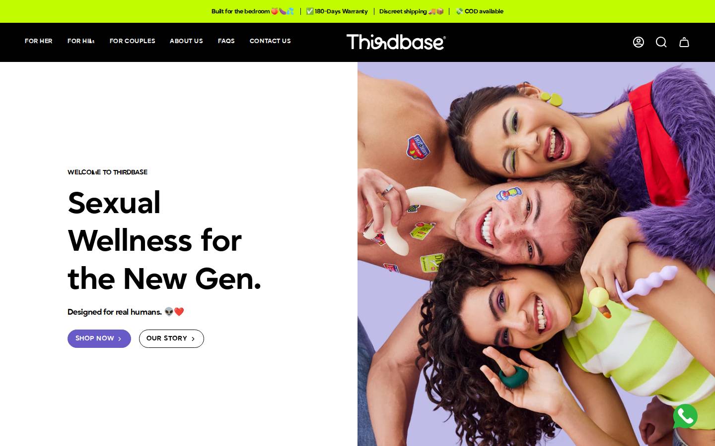 thirdbase.co homepage screenshot