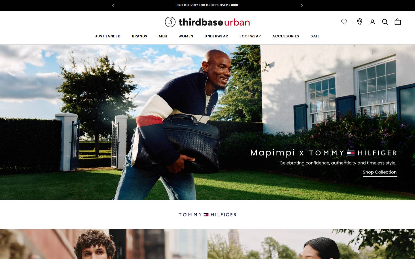 thirdbaseurban.co.za homepage screenshot