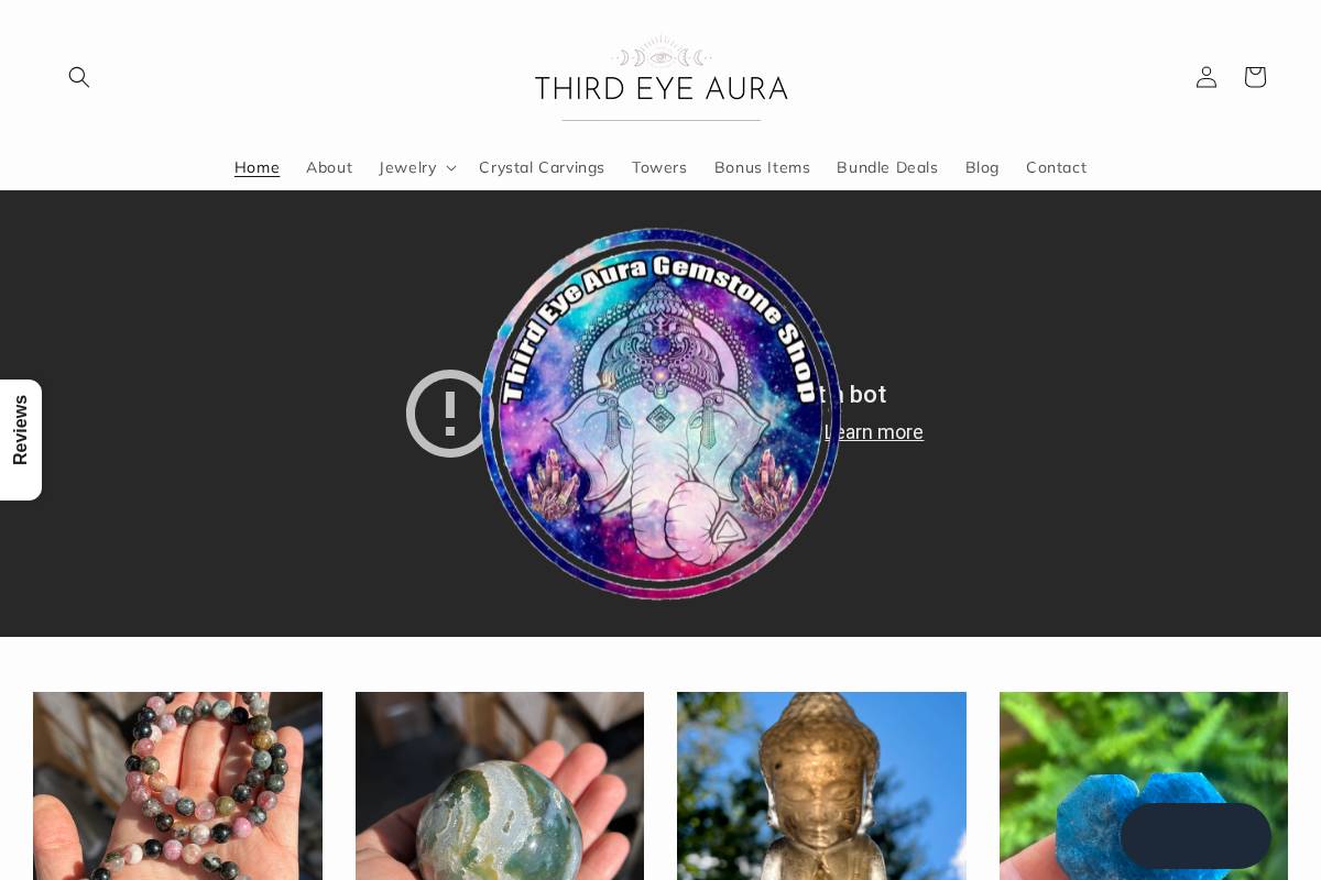 thirdeyeaura.com homepage screenshot