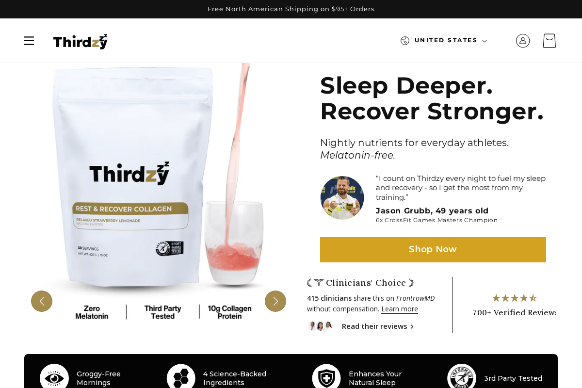 Thirdzy homepage screenshot