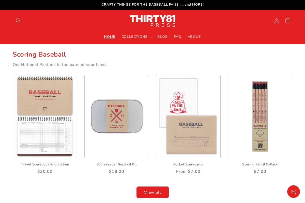 thirty81press.com homepage screenshot