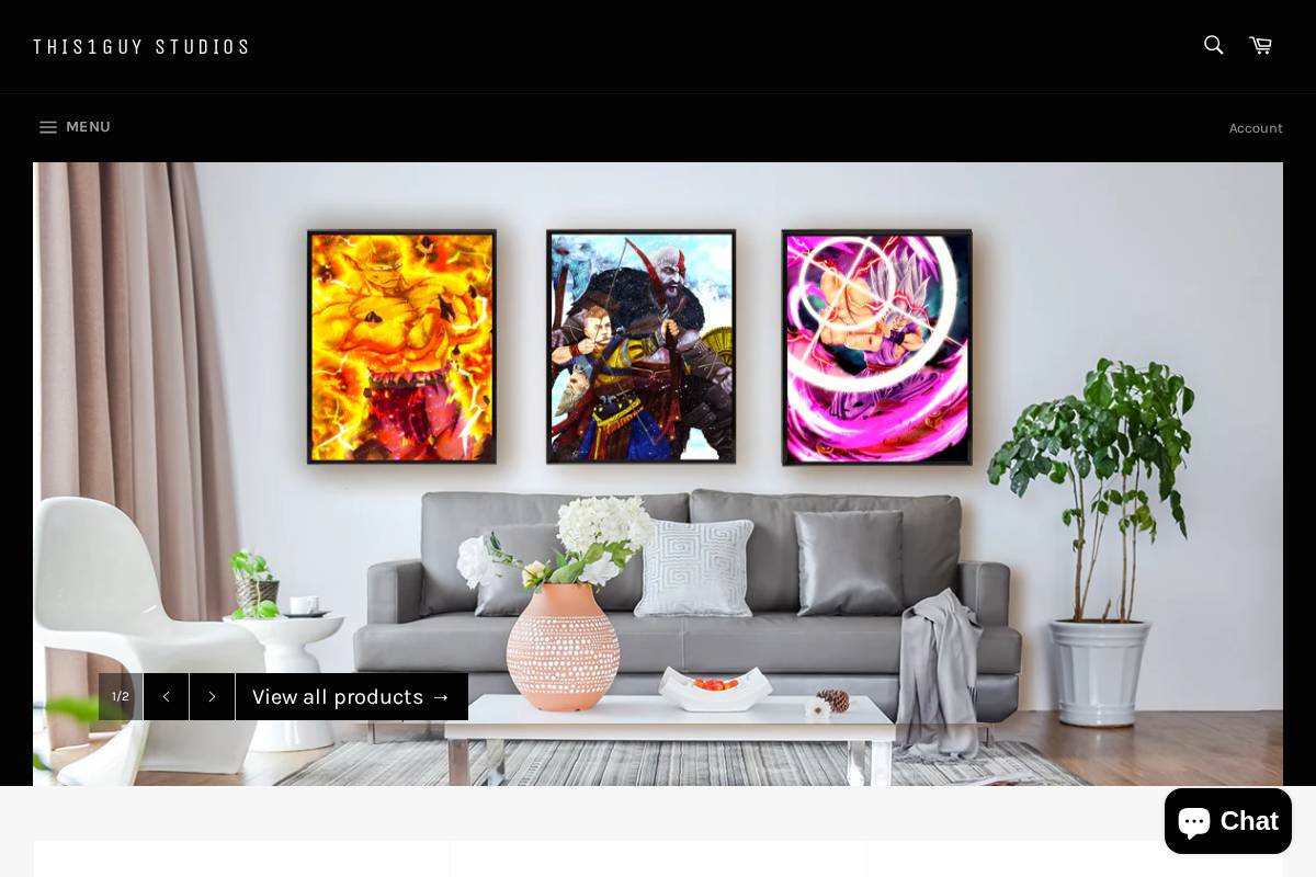 this1guystudios.com homepage screenshot