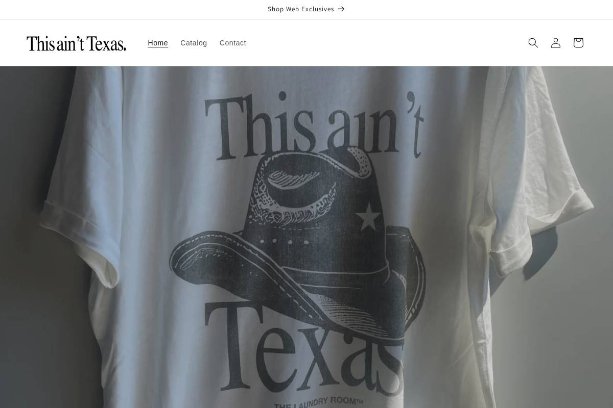 thisainttexas.com homepage screenshot