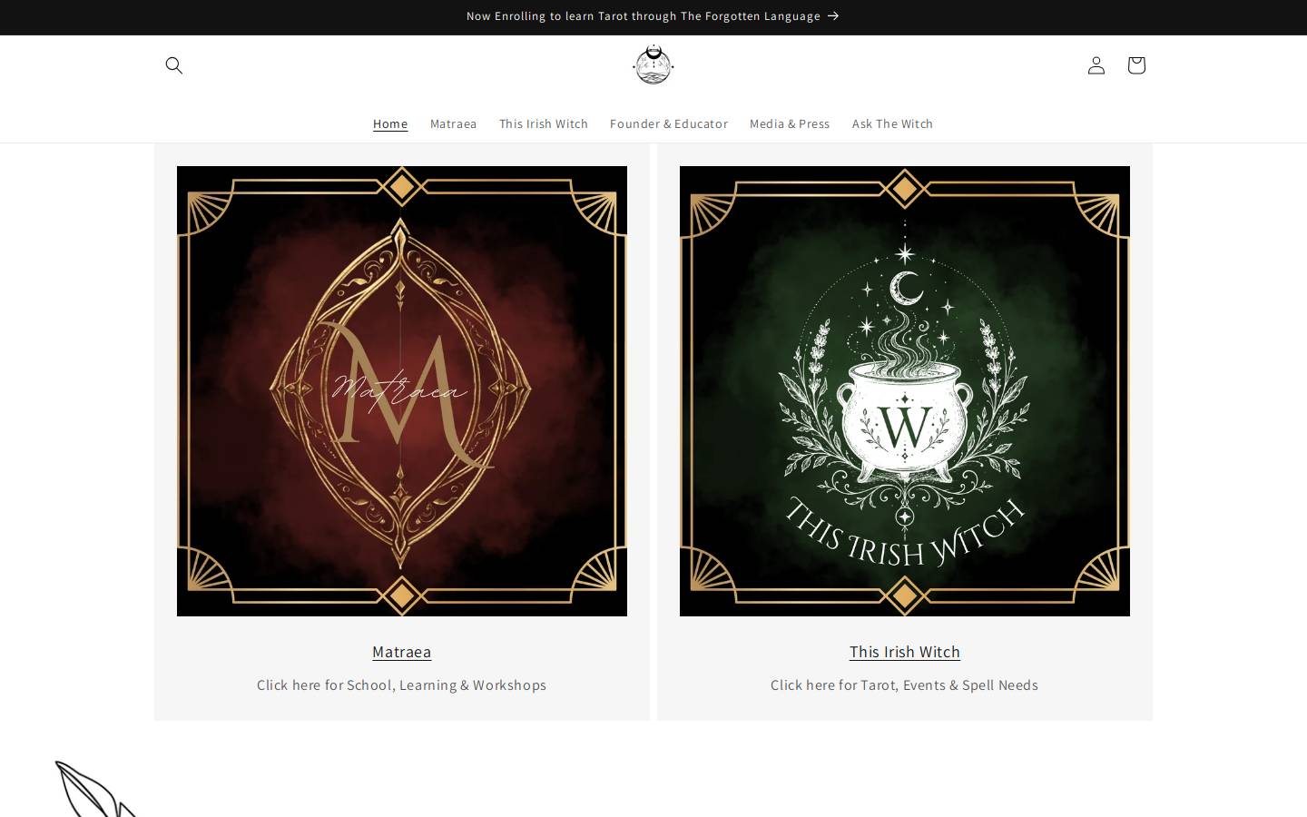 thisirishwitch.com homepage screenshot