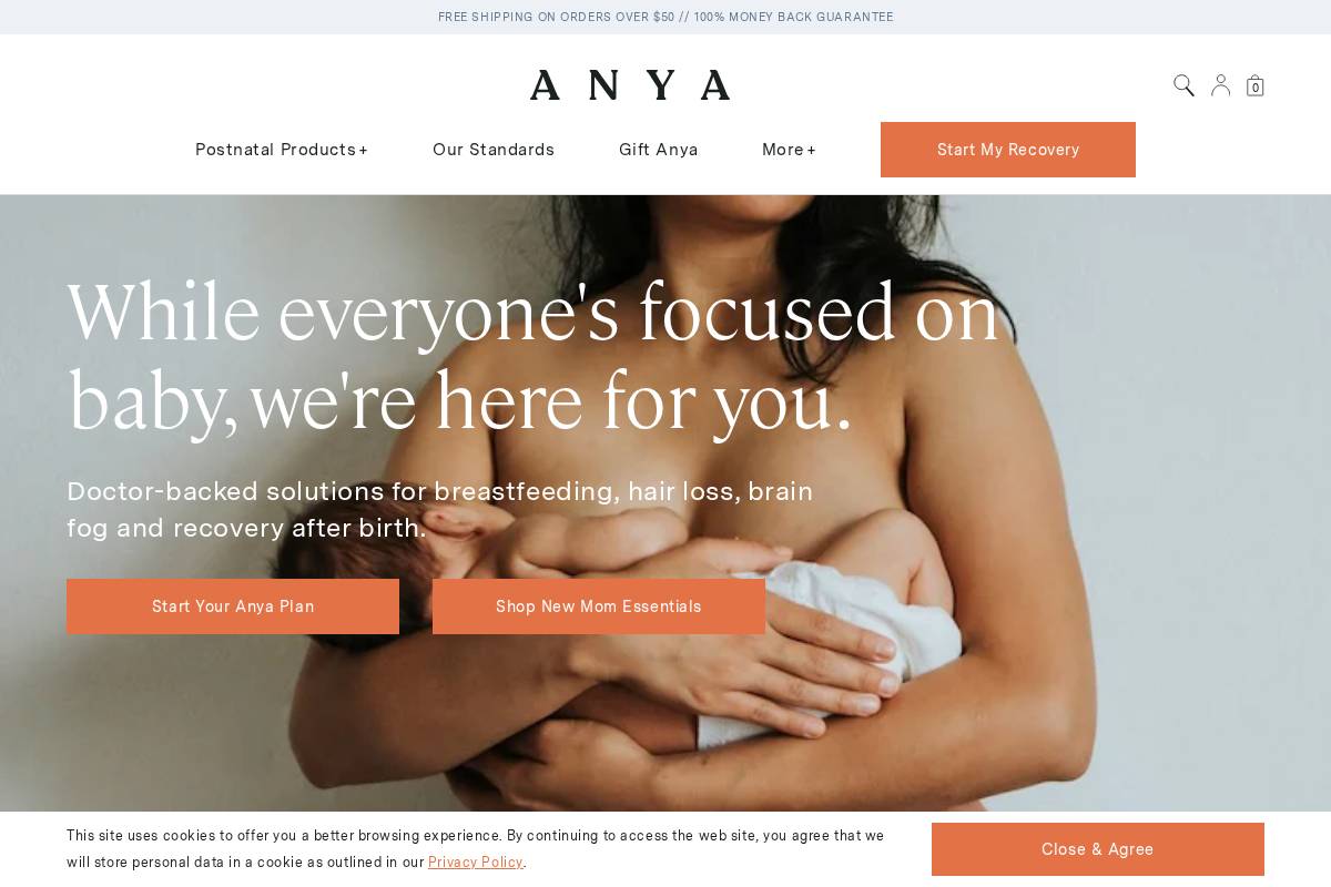 thisisanya.com homepage screenshot