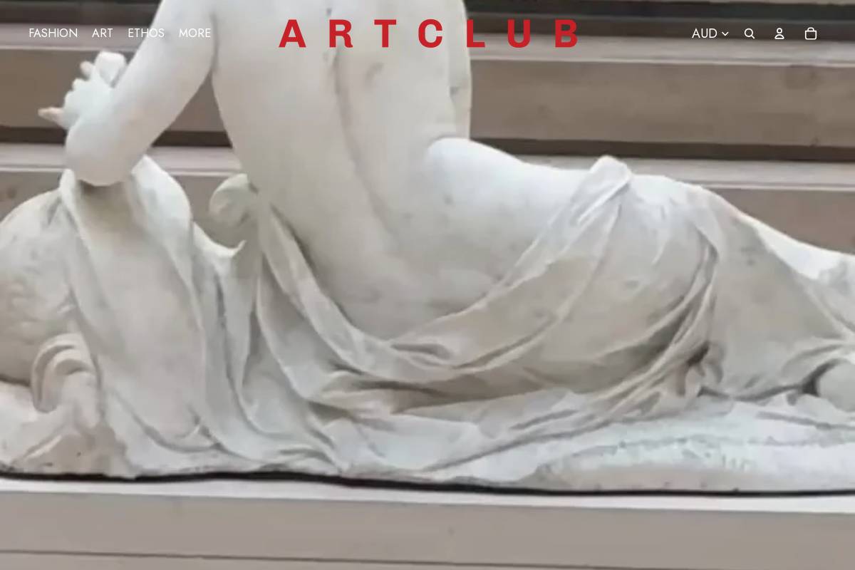 thisisartclub.com homepage screenshot