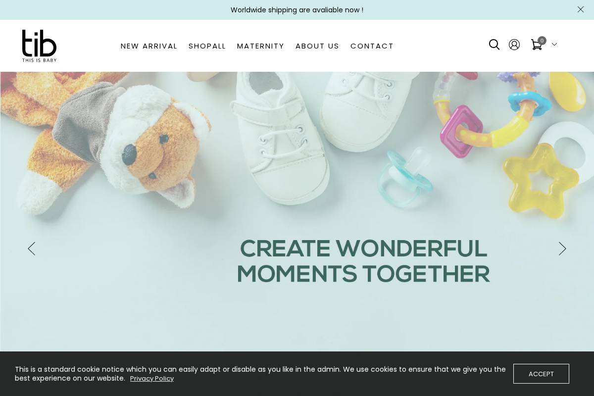 thisisbaby.ca homepage screenshot