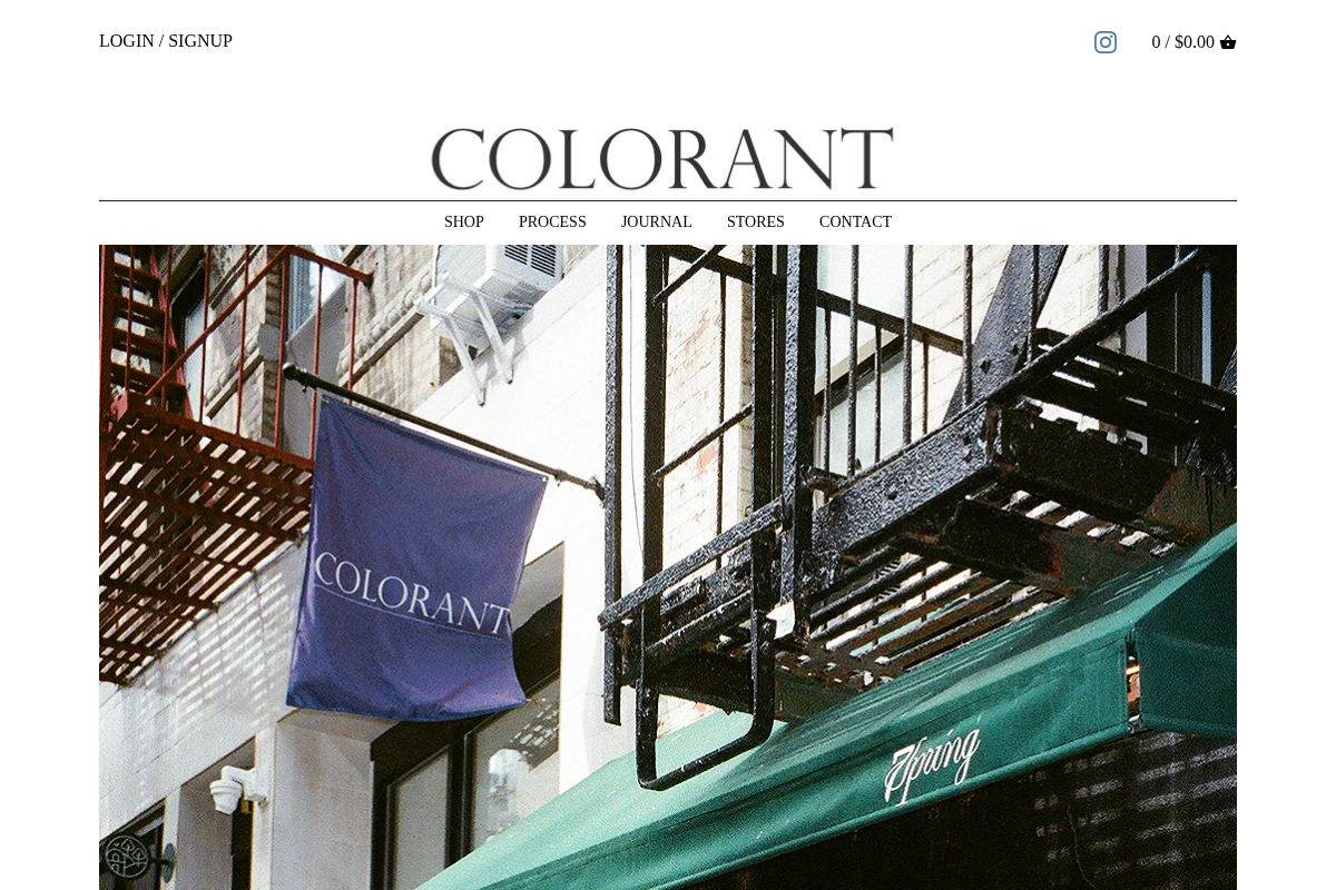 thisiscolorant.com homepage screenshot