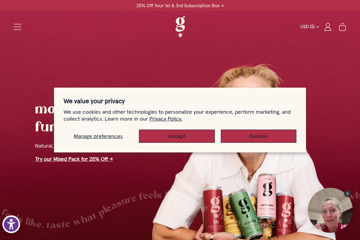 G Spot  homepage screenshot