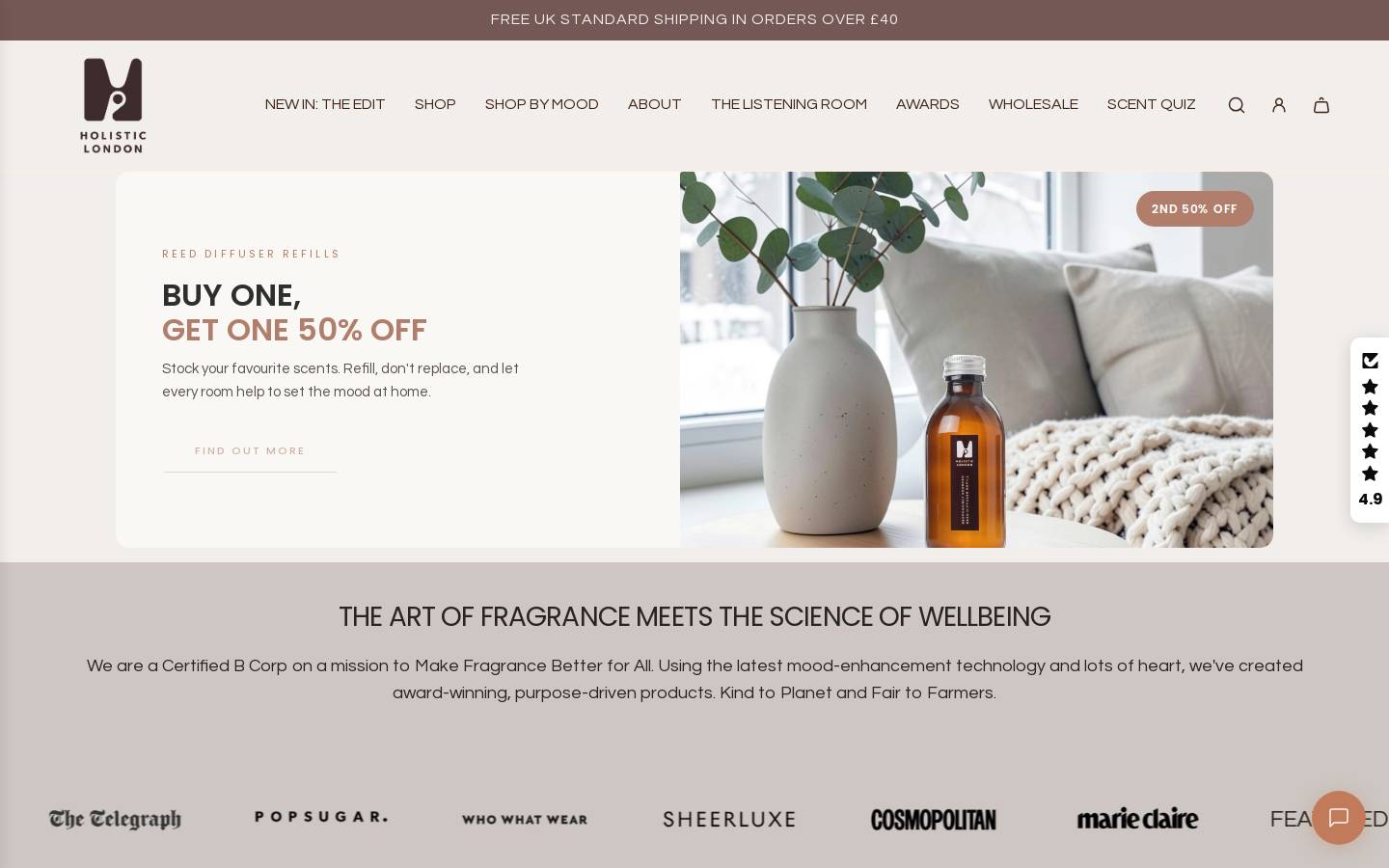 Thisisholisticlondon homepage screenshot