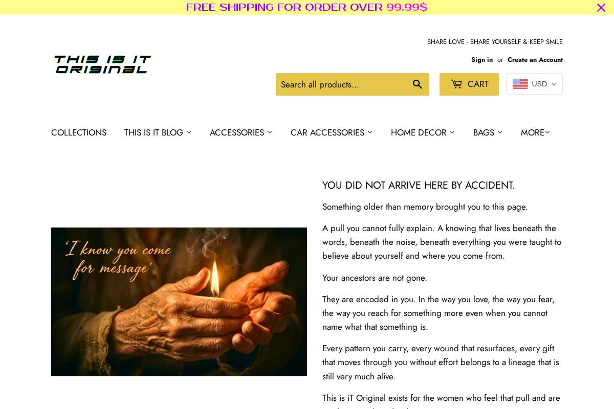 thisisitoriginal.com homepage screenshot