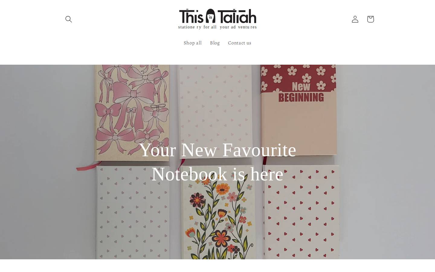 thisistaliah.com.au homepage screenshot