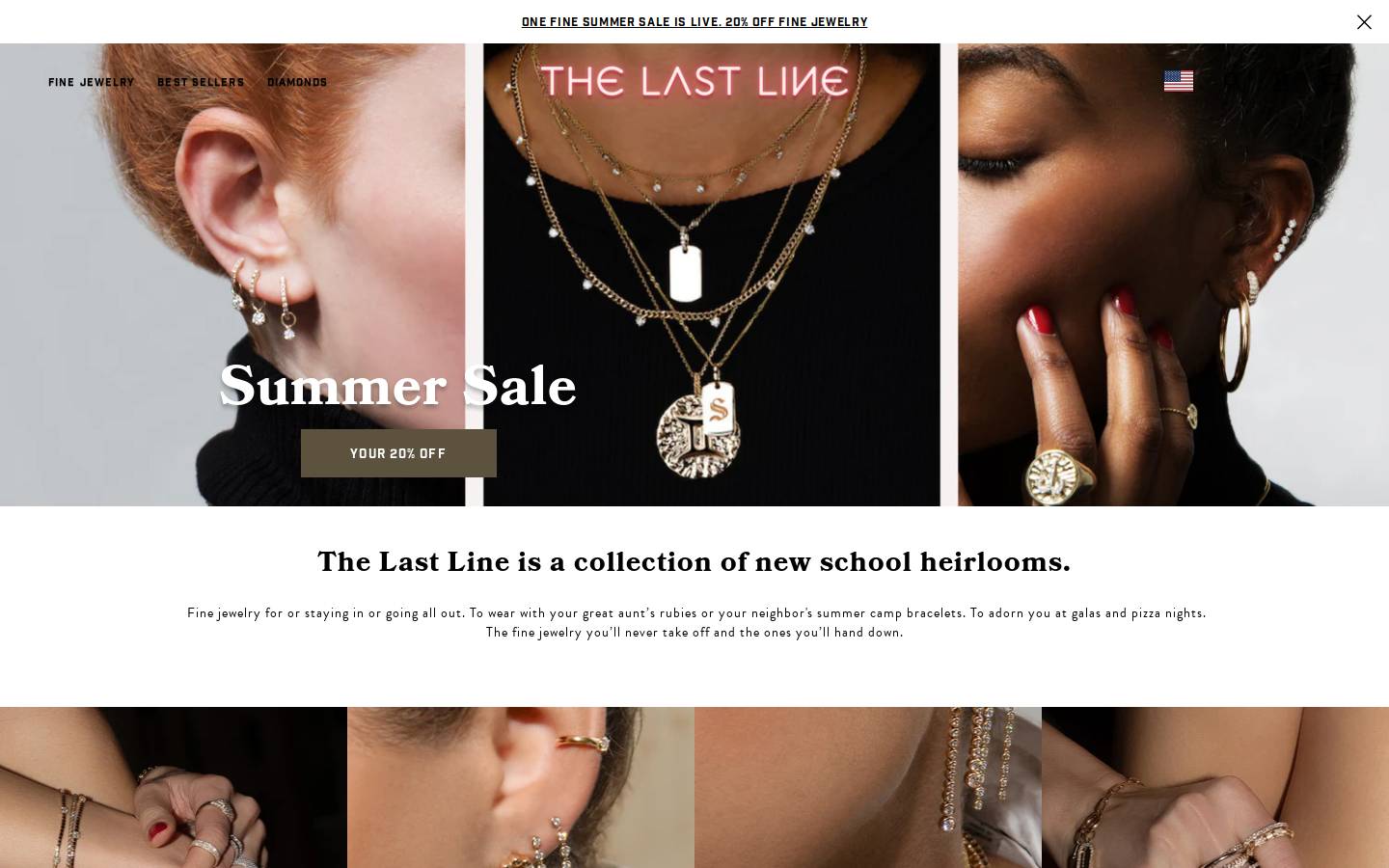 The Last Line LA homepage screenshot