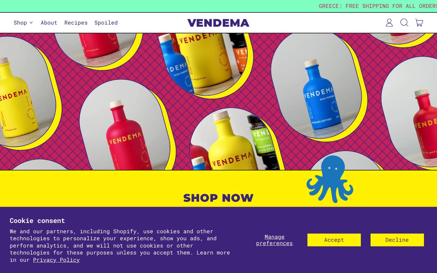 thisisvendema.com homepage screenshot