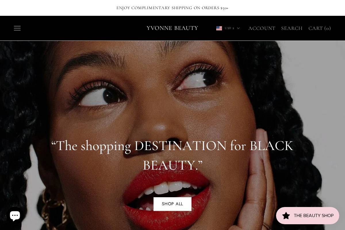 thisisyvonne.com homepage screenshot