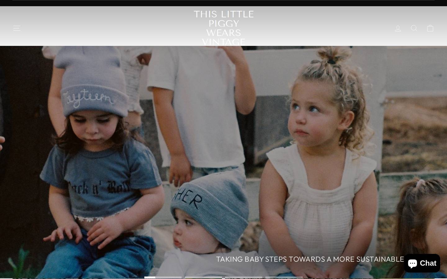 thislittlepiggywearsvintage.com homepage screenshot