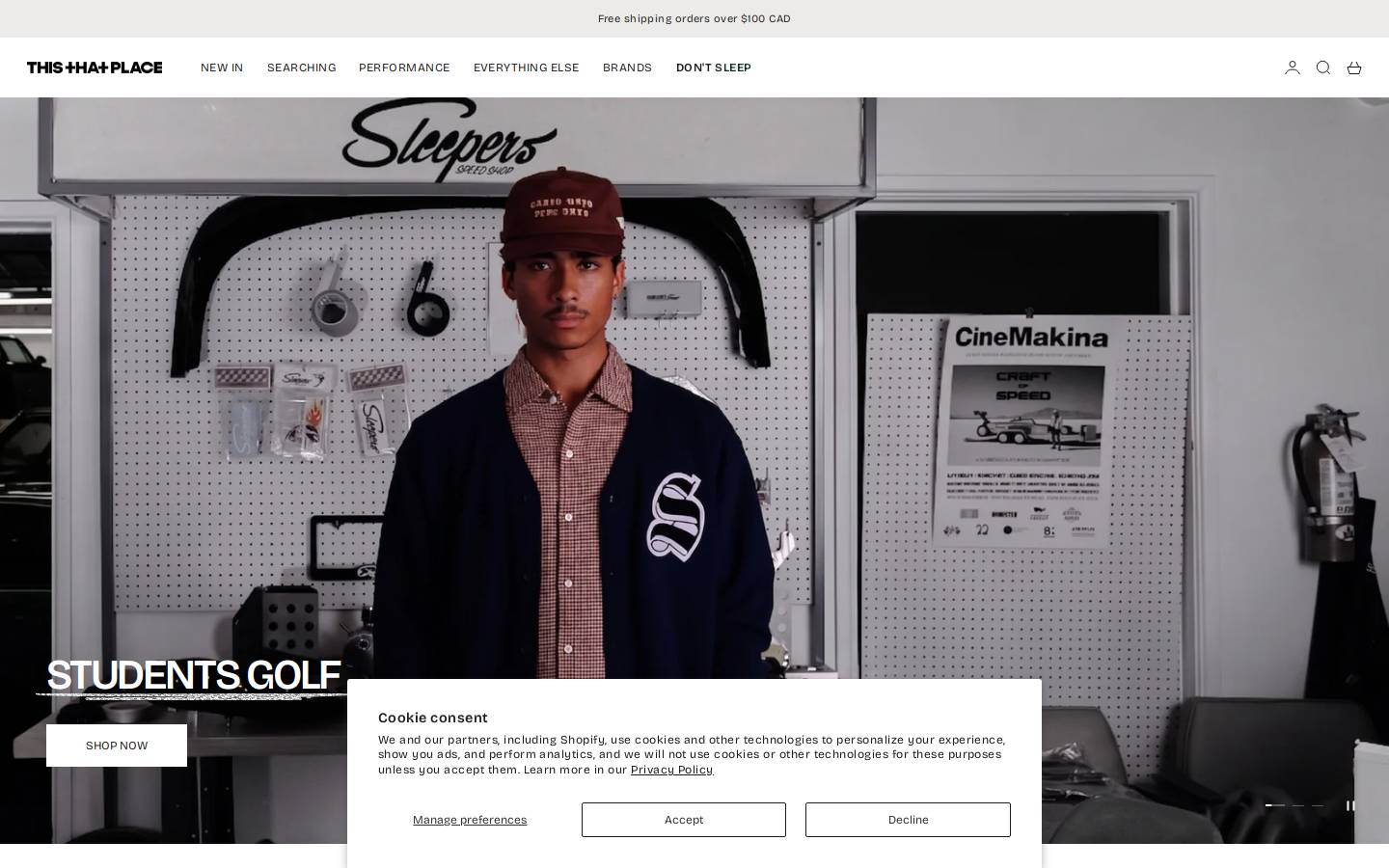 thisthatplace.com homepage screenshot