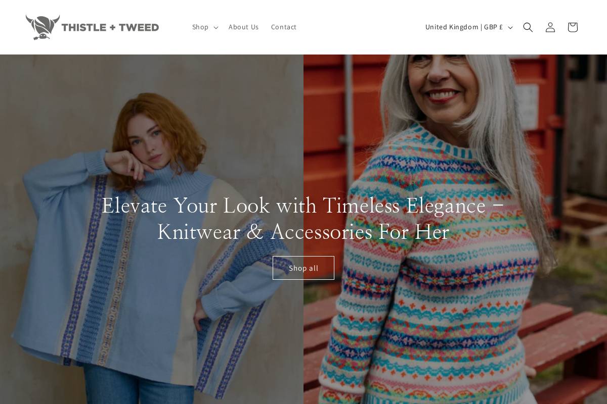 thistleandtweed.com homepage screenshot