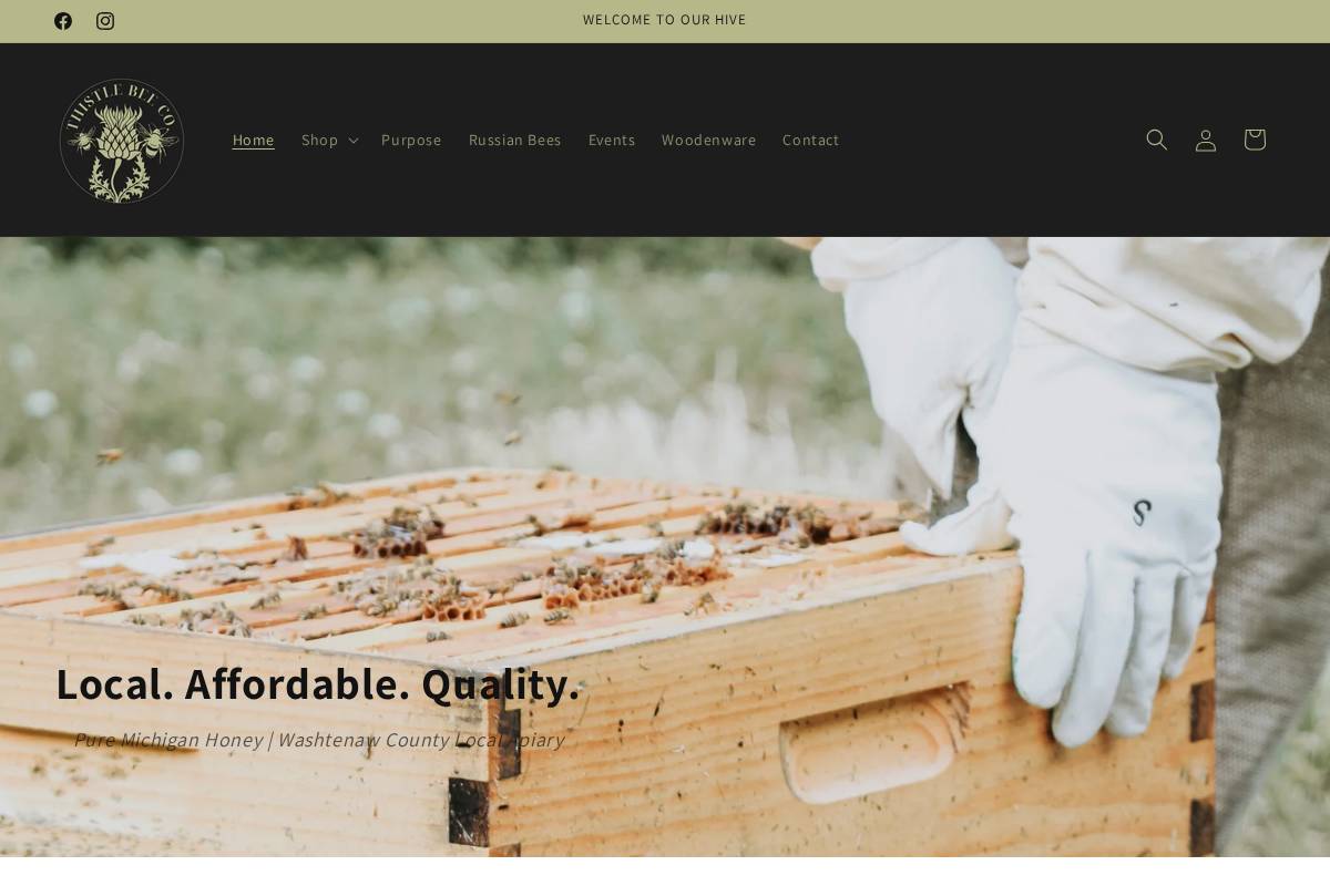 thistlebeeco.com homepage screenshot