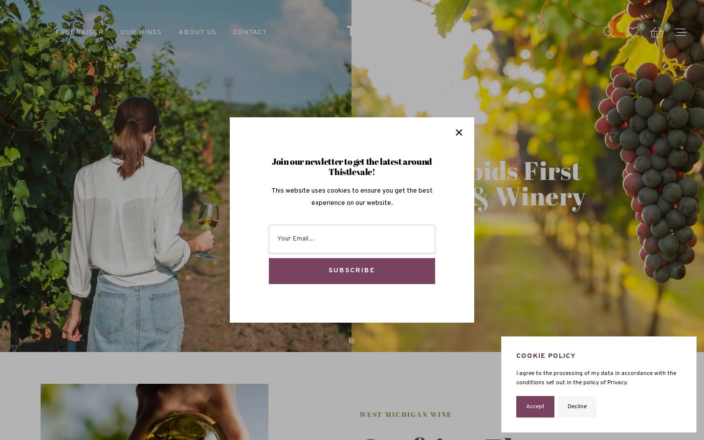 thistlevale.com homepage screenshot