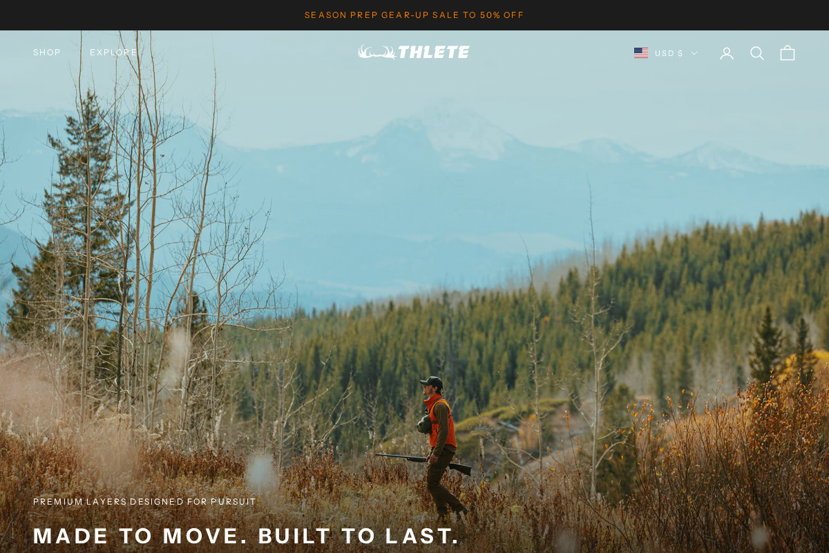 thlete.com homepage screenshot