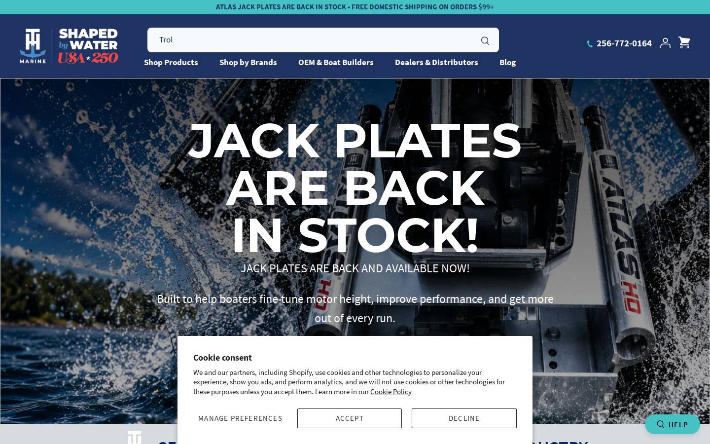 thmarinesupplies.com homepage screenshot