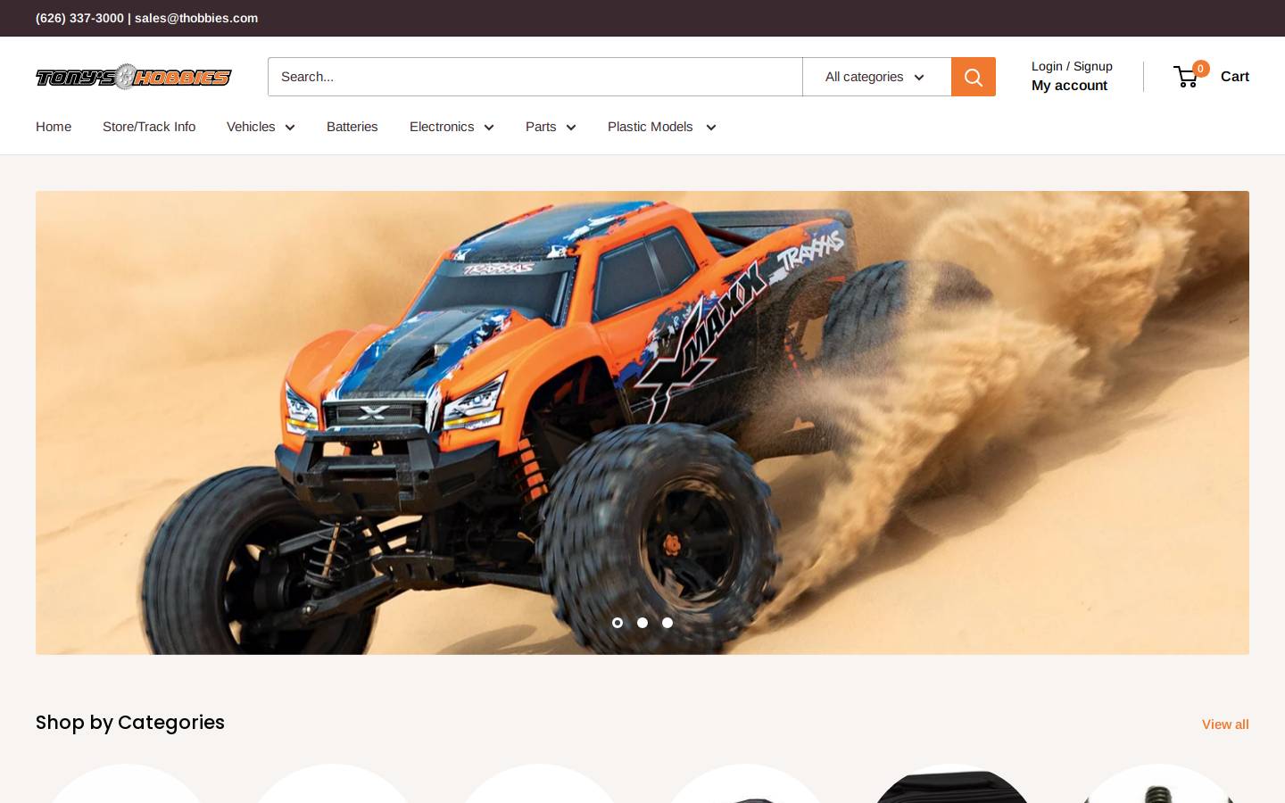thobbies.com homepage screenshot