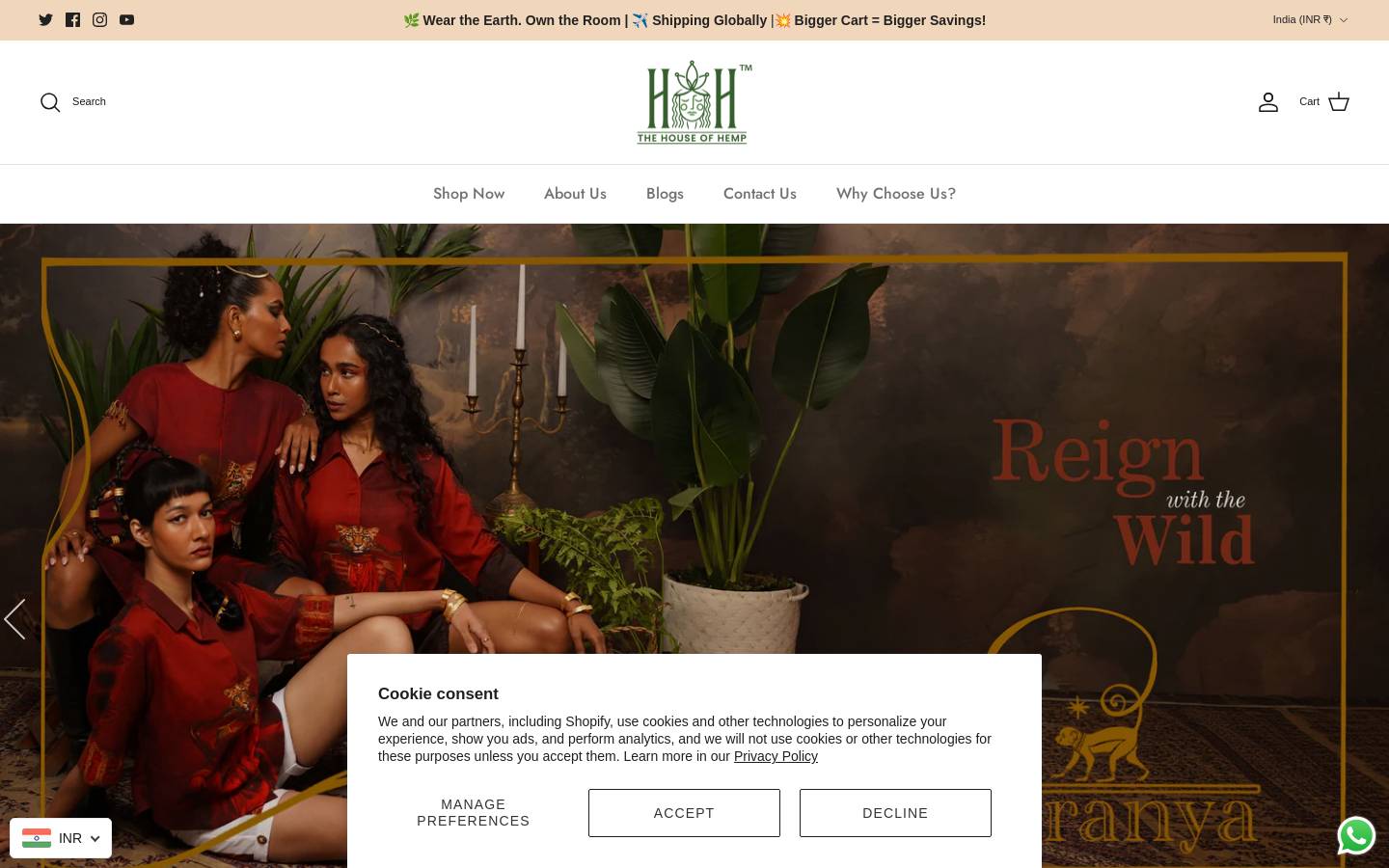 thohemp.com homepage screenshot