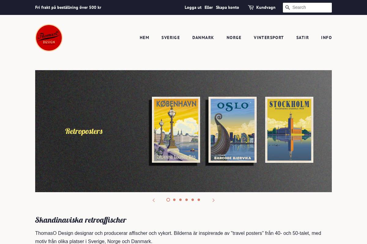 thomaso.se homepage screenshot