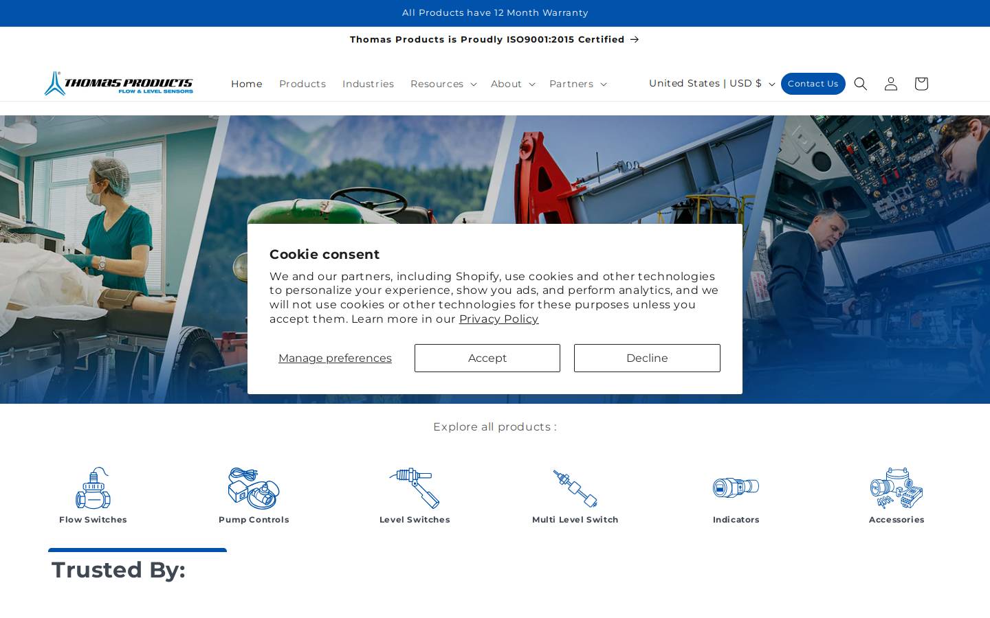 thomasprod.com homepage screenshot