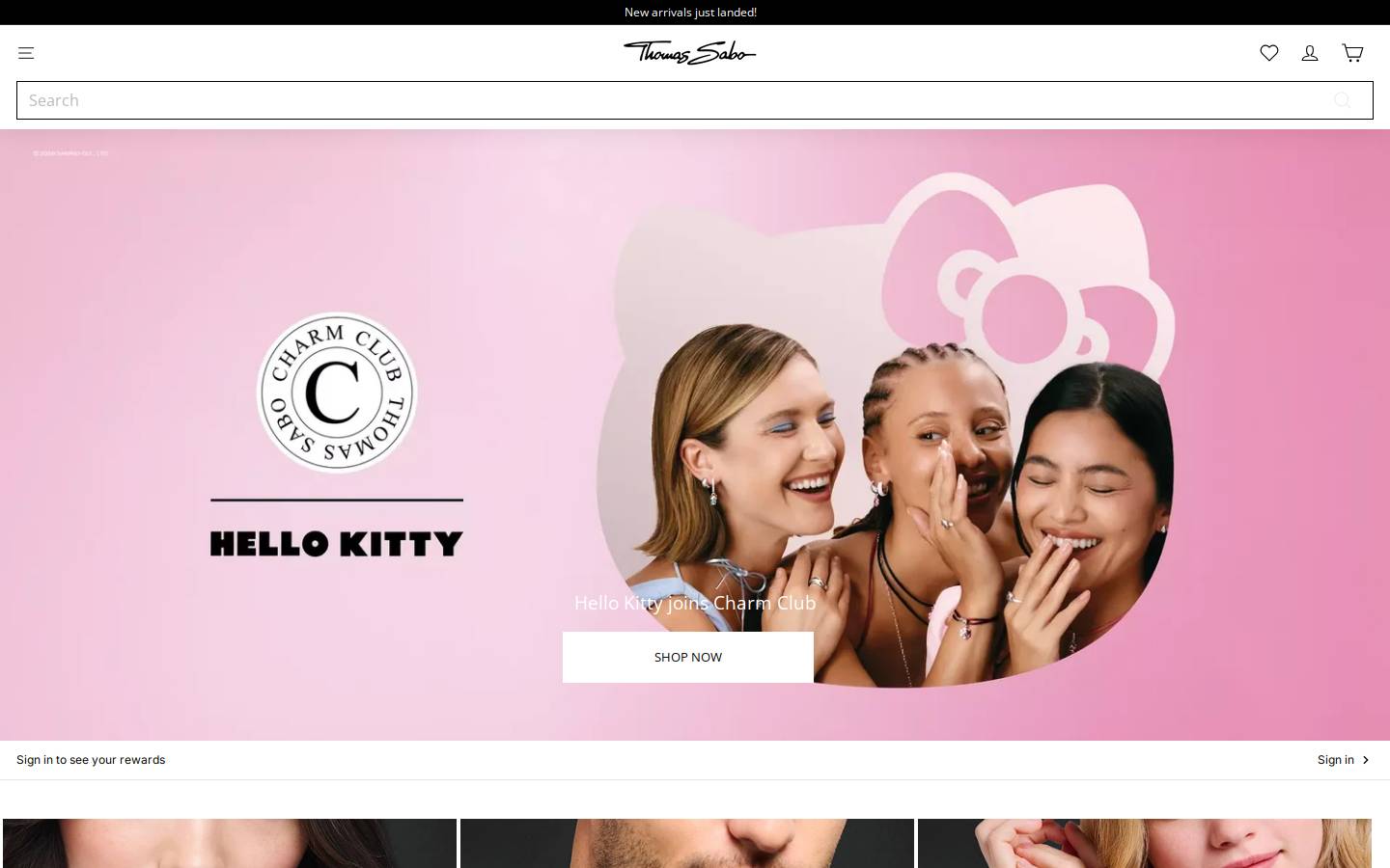THOMAS SABO homepage screenshot